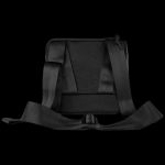 Black cannabis-tech vest with adjustable straps.