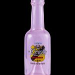 Pink glass bottle with “Crush Glass” branding and skull graphic, likely for cannabis concentrates.