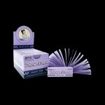 Purple cannabis filters and packaging for “Blazy Susan” rolling tips.