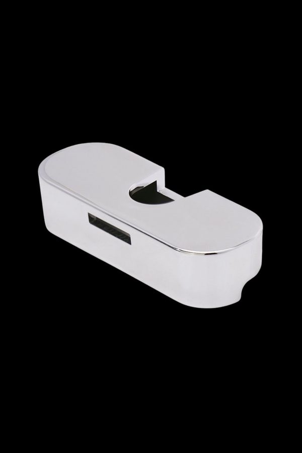 Chrome cannabis one-hitter pipe.