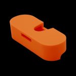 Orange one-hitter pipe.