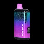 Purple and blue Pulsar vaporizer with digital display.