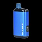 Blue Pulsar vaporizer pen with digital display.