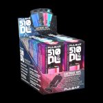 Pulsar 510 DUO Pro vaporizer battery packaging, displaying product features and specifications in English and French.