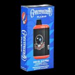 Grateful Dead-branded Pulsar vape battery packaging with a skull and roses design.