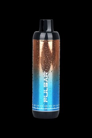 Pulsar vaporizer pen covered in condensation droplets.