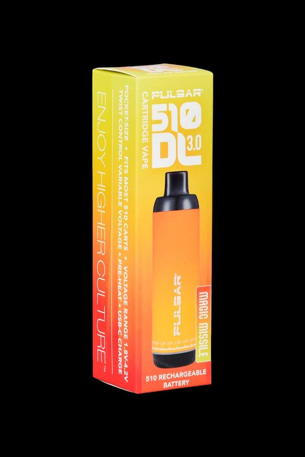Pulsar NDV 3.0 rechargeable 510 cartridge vape battery in packaging.