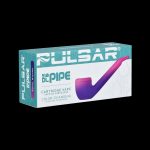 Pulsar Roypipe color-changing cartridge vape packaging with a purple vape pen.