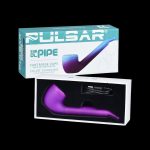 Pulsar 510 DL pipe cartridge vape with color-changing feature, shown in its packaging and as a product shot.
