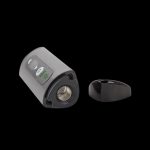 Portable cannabis vaporizer with open loading chamber.