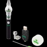 Ooze cannabis vape pen kit with charging accessories and tools.