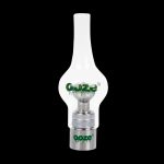 Clear glass dab nail with "Ooze" branding.
