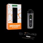 Ooze Drought dry herb vaporizer in box with included tools.