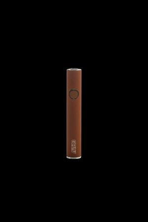 Brown cannabis vape pen with "GRAV" logo.