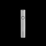 Silver cannabis vape pen with a single button and “Yocan” branding.