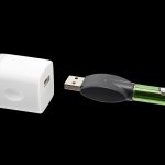 Cannabis vape pen charging via USB.