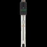 Sleek, portable Goze dab pen with USB charging port and transparent body.
