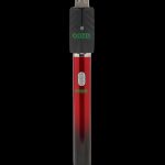 Red Goze pen-style cannabis oil vape battery with USB charging.