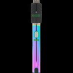 Ooze cannabis vape pen battery with iridescent finish.