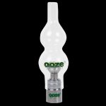 Clear glass oil rig with "Ooze" branding.