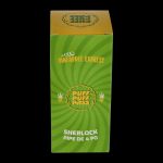 Front view of the Sherlock Hand Pipe, a small, dark-colored pipe with a patterned background, angled slightly to the left.