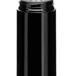 Sleek black cannabis concentrate container.