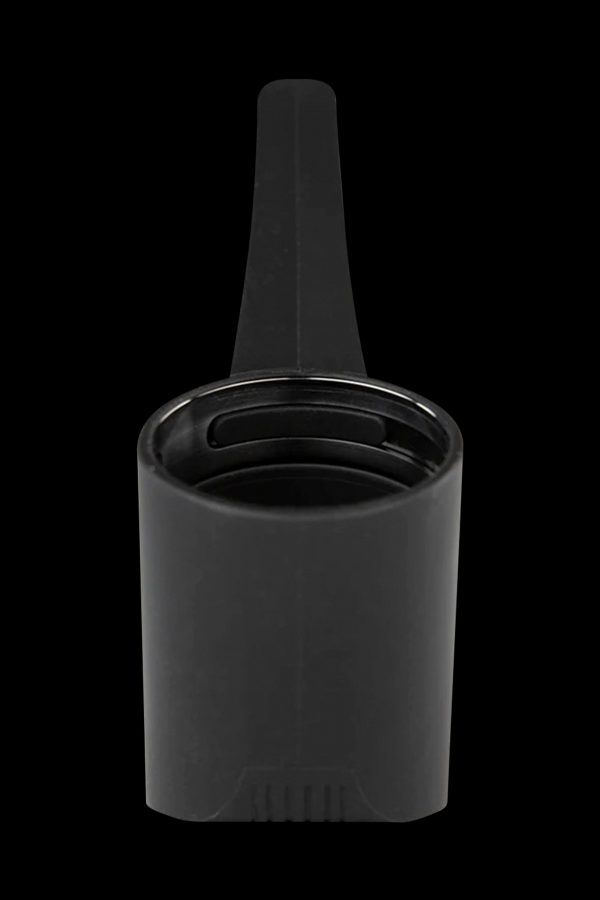 Black cannabis oil applicator tip.