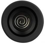 Black cannabis pipe bowl.