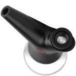 Black cannabis dab rig with a glass base.