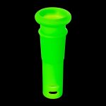 [BLACK]18mm to 14mm Silicone Downstem 1" Green