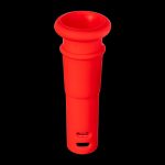 [BLACK]18mm to 14mm Silicone Downstem 1" Red