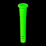 [BLACK]18mm to 14mm Silicone Downstem 3" Green