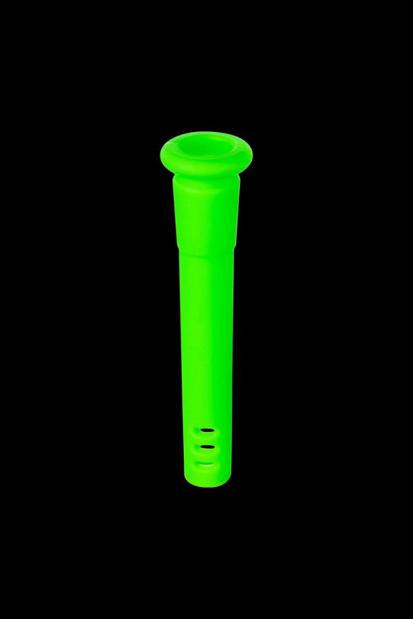 [BLACK]18mm to 14mm Silicone Downstem 3" Green