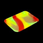 The Silicone Concentrate Tray is displayed as a top-down view of a small, dark-colored dish.