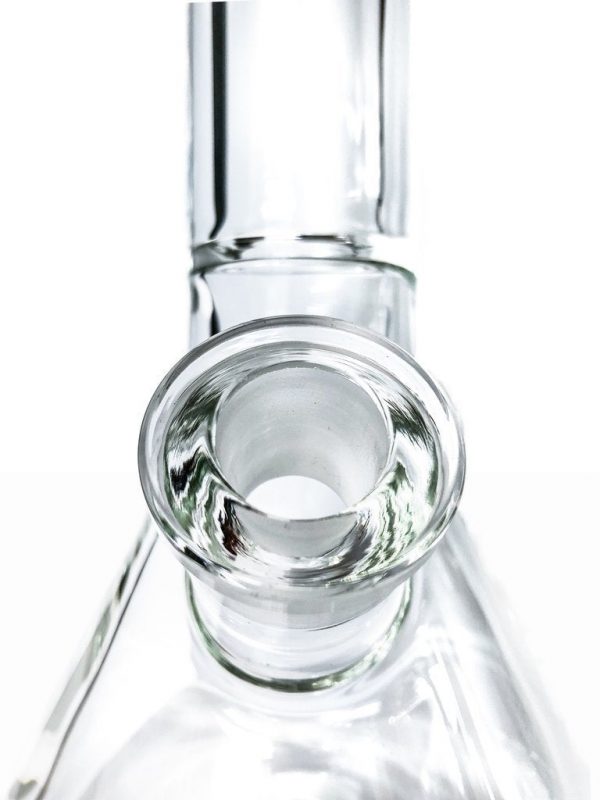 Close-up view of the joint on the Tank Glass "The Original" Tank Beaker, highlighting the clear glass construction.