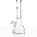 Front view of the Tank Glass "The Original" Tank Beaker, a clear glass water pipe with a classic beaker shape.