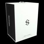 Stündenglass Gravity Infuser packaging box, white with black branding.